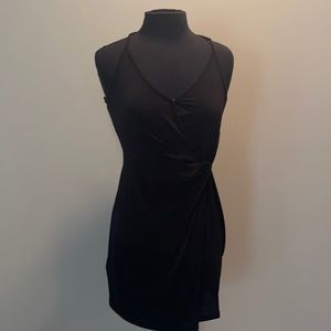 New! BCBG Black Dress W/Keyhole Back